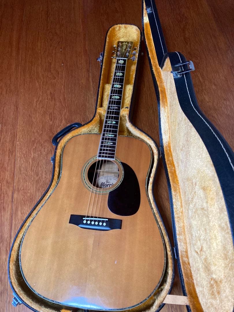 モーリスw40ジャパンヴィンテージハカランダ、ハードケース付　morrisアコギ