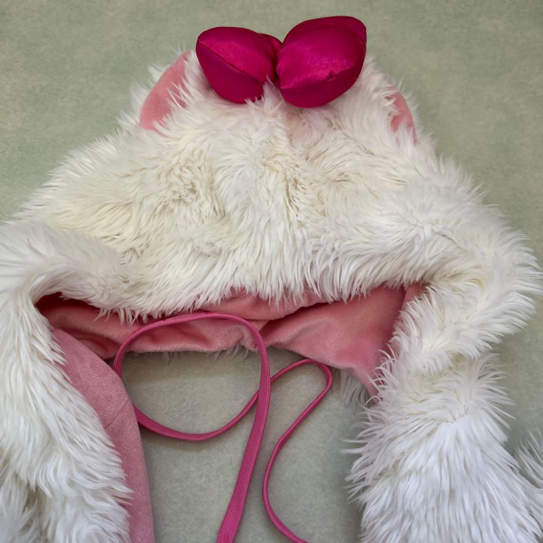 ディズニー　フード付きマフラー　マリーちゃん　ファンキャップ　パスケース