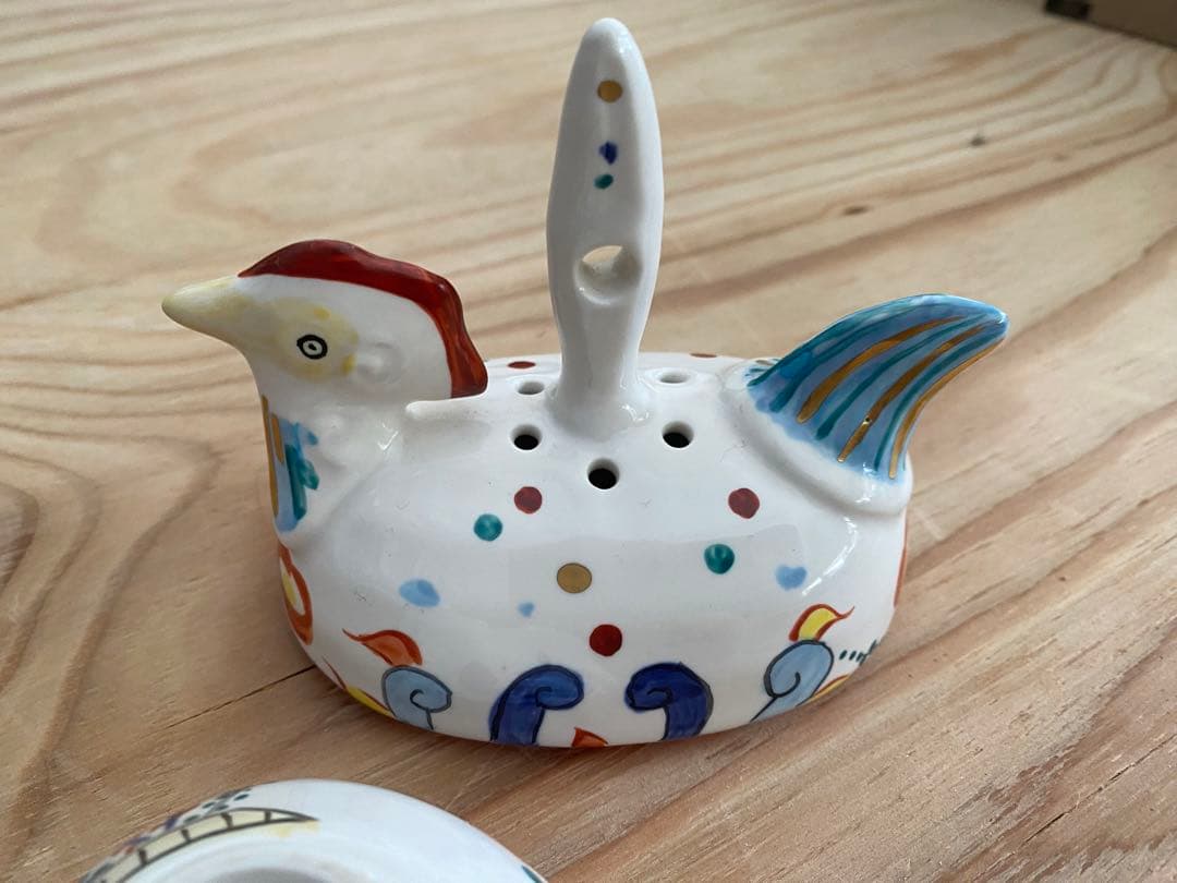 幸兵衛窯ペルシャ色絵香炉酉W5976