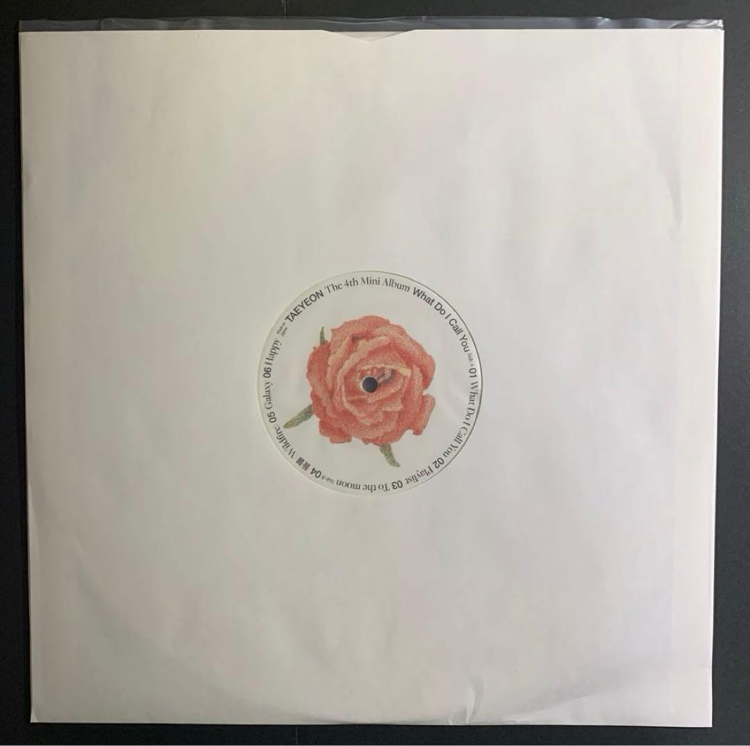 TAEYEON / WHAT DO I CALL YOU レコード初回限定盤