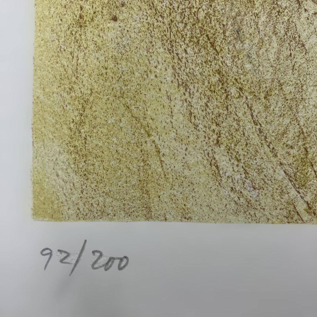 34111010 リトグラフ 版画　外国作家サインあり「髪を結う女性」