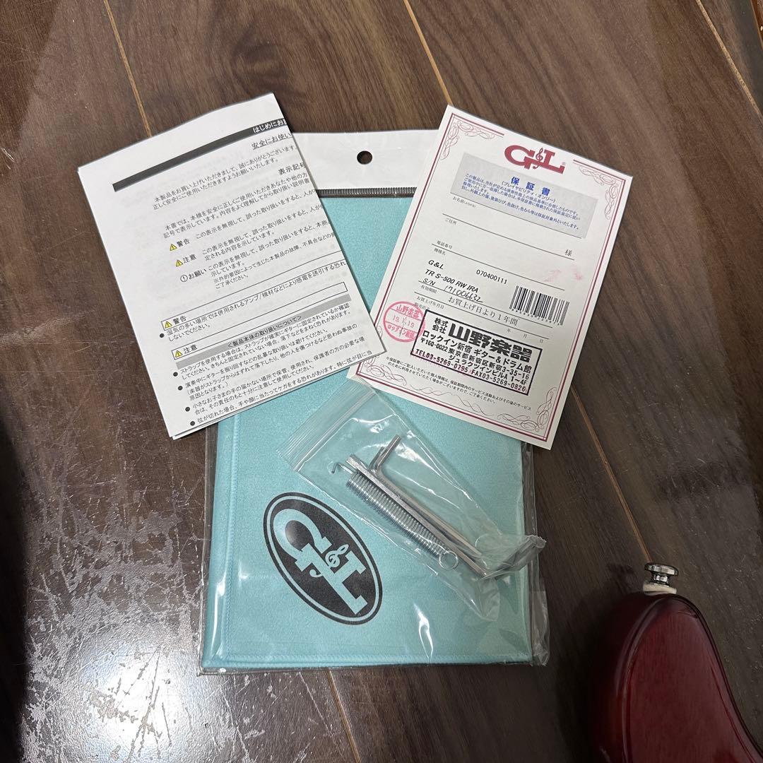 G&L S-500 tribute series チェリーレッド ストラトタイプ