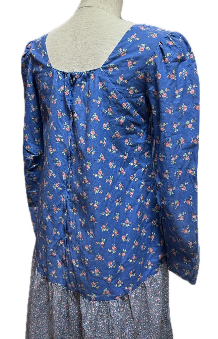 1980s ビンテージ ムームー ドレス 長袖