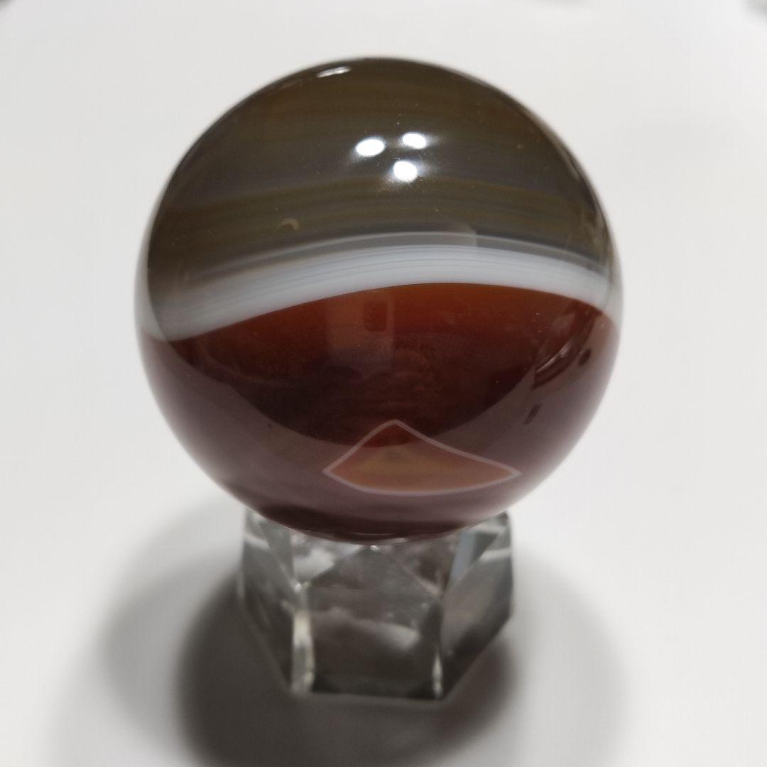 パワーストーン　天然石　レッドアゲート　直径5.5cm　251g　No.393