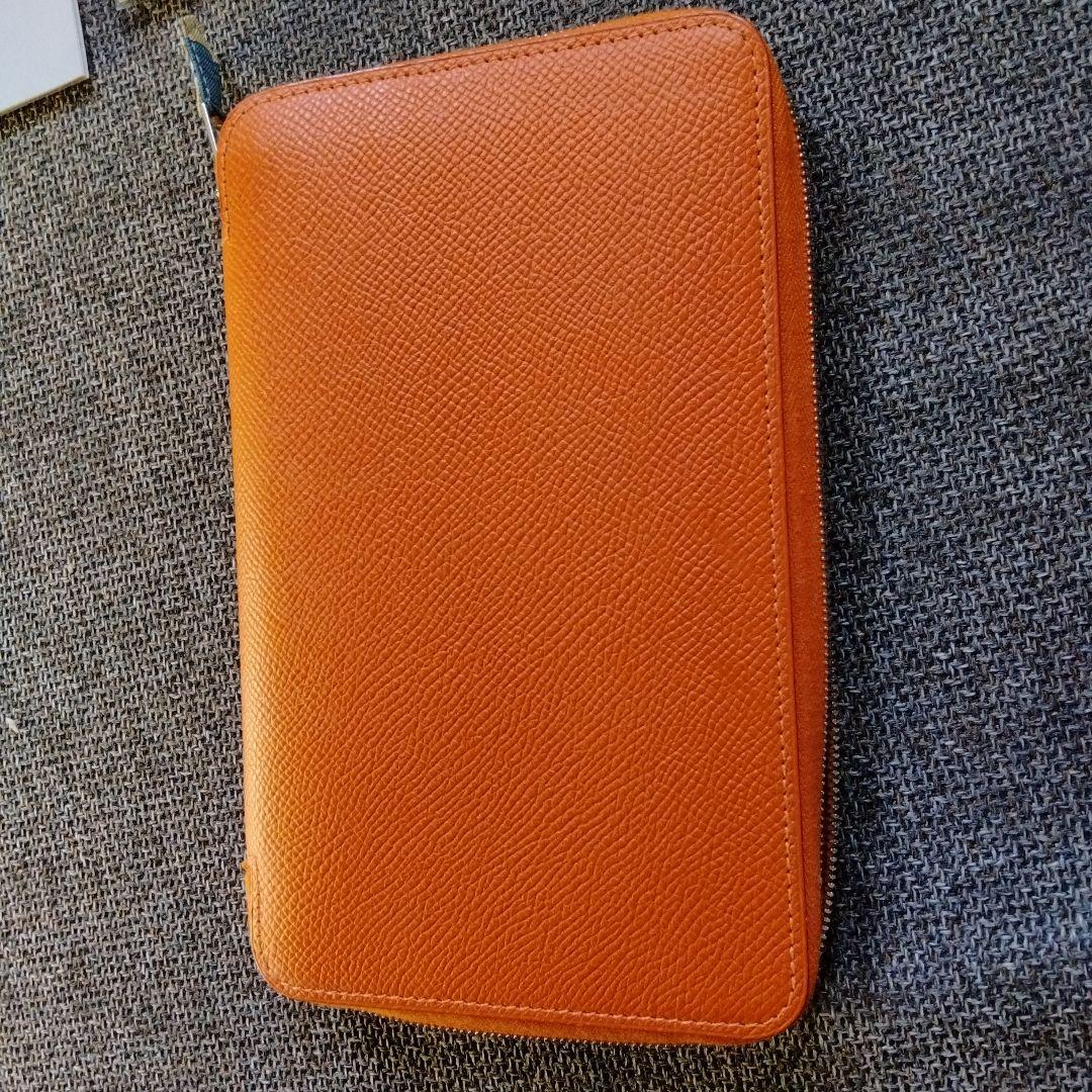 美品❤HERMES❤手帳カバー　シルクイン　オレンジ
