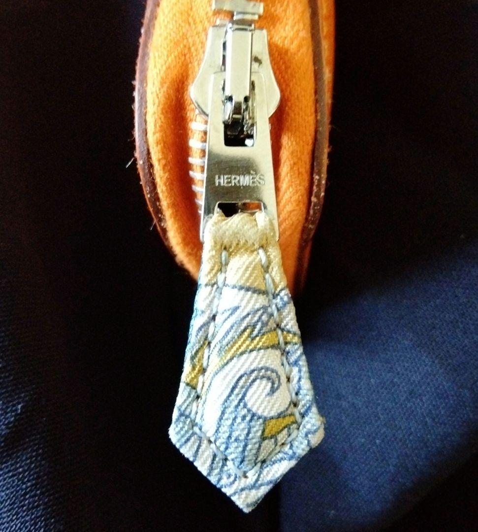 美品❤HERMES❤手帳カバー　シルクイン　オレンジ