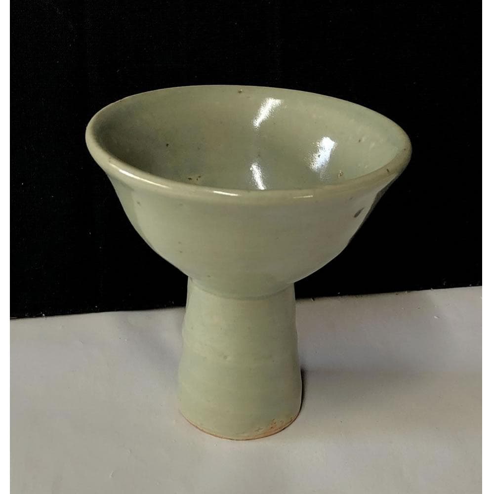 e1378 青磁 馬上杯 木箱入り 唐物 七官青磁 酒器 中国古陶磁 中国古玩