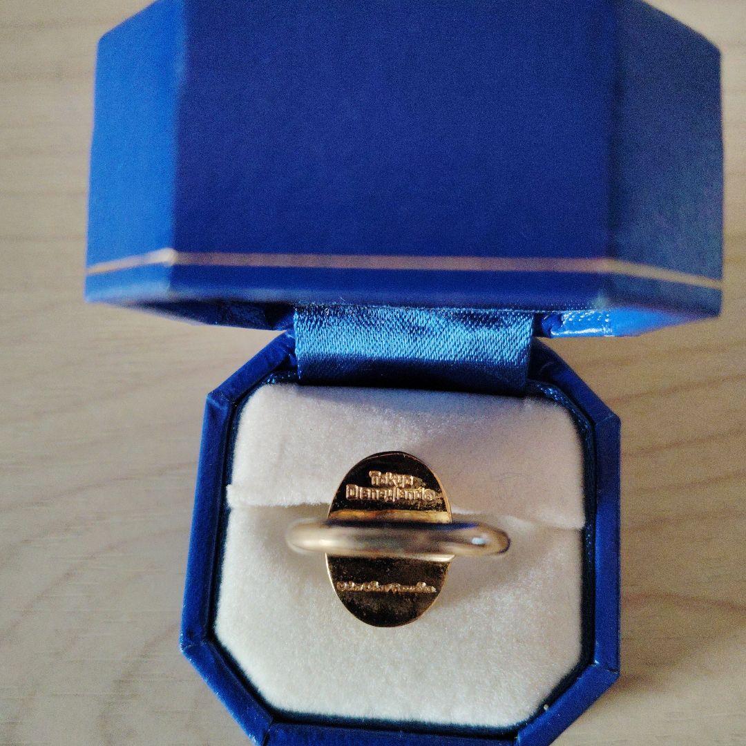 レア✩ミッキーマウス　ヴィンテージ　金色　ゴールドリング　指輪　フリーサイズ