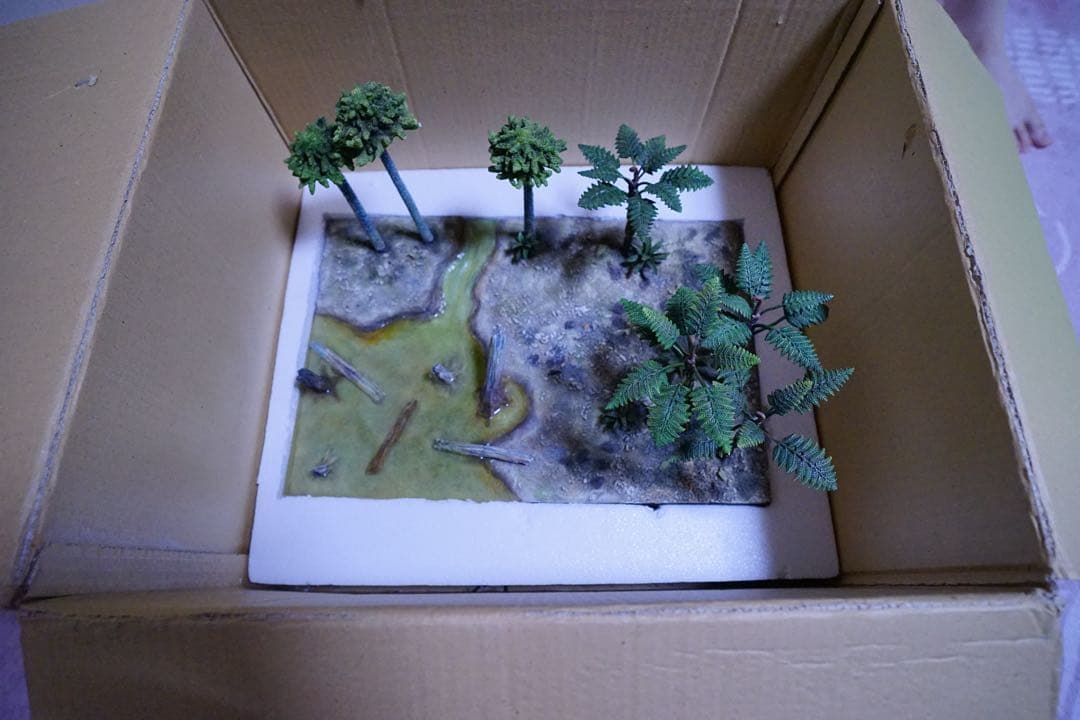 超激レア　フェバリット　ジオラマ　恐竜 3体付き（ティラノサウルスなど）