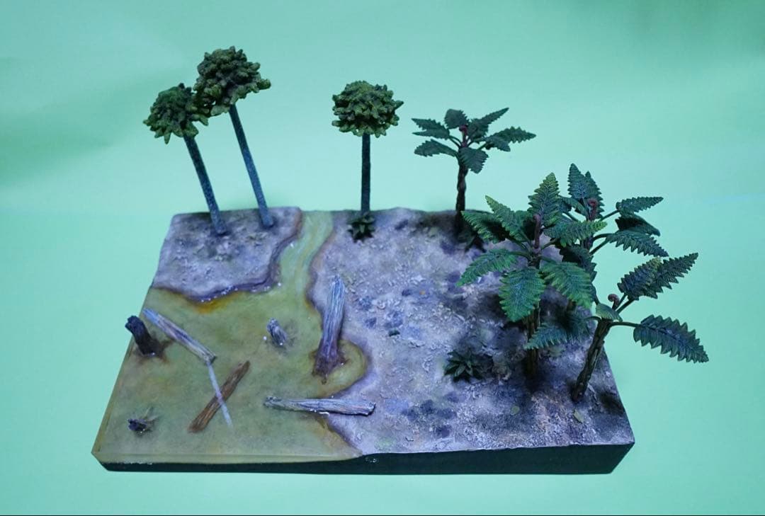 超激レア　フェバリット　ジオラマ　恐竜 3体付き（ティラノサウルスなど）