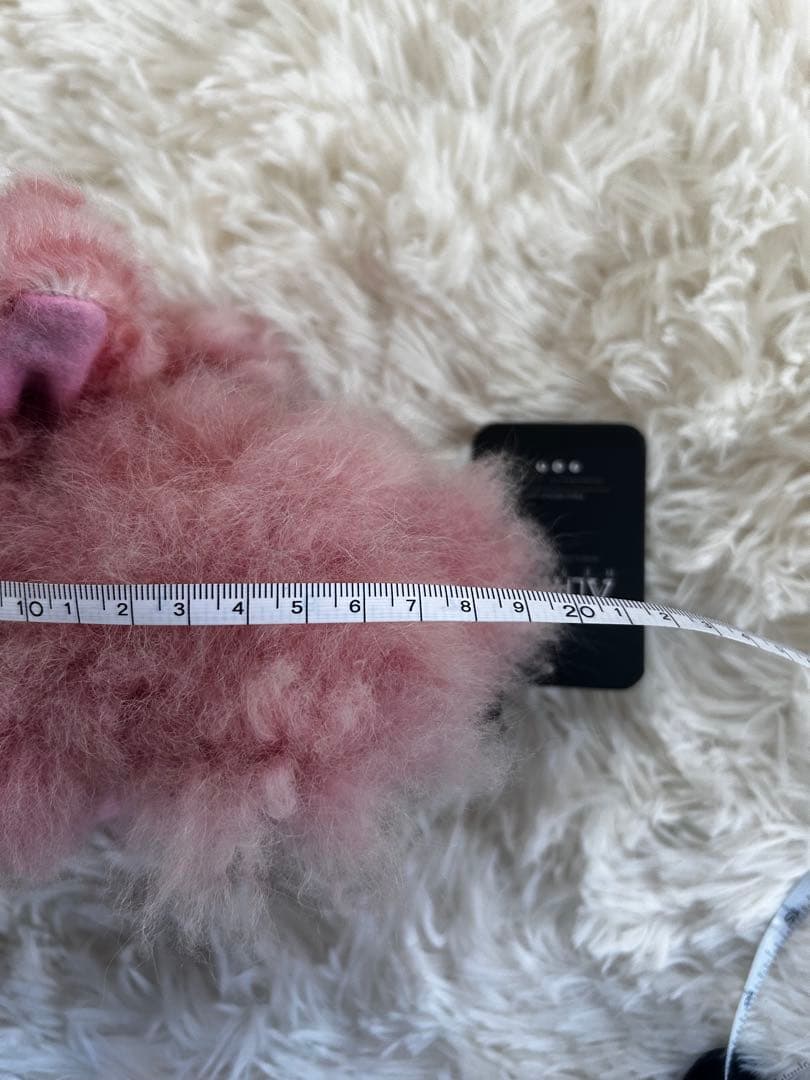 ❣️新商品❣️ベビーアルパカ 100％ ピンク うさぎ ぬいぐるみ アルパカ