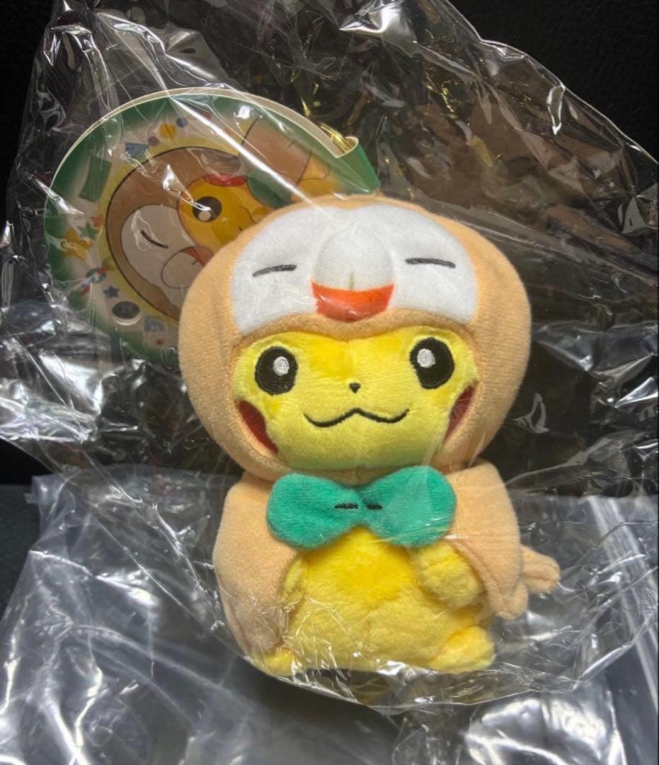 【新品未使用】 モクローのポンチョを着たピカチュウ ポケモンセンタートウホク