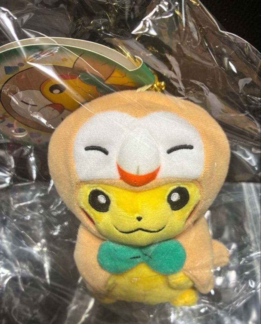 【新品未使用】 モクローのポンチョを着たピカチュウ ポケモンセンタートウホク