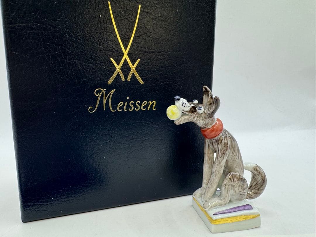 極美品 Meissen マイセン 干支シリーズ 犬　いぬ　フィギュリン