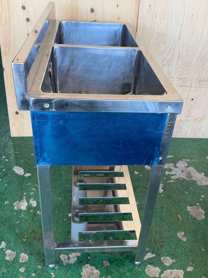 2槽シンク 1000x450x800(+90)