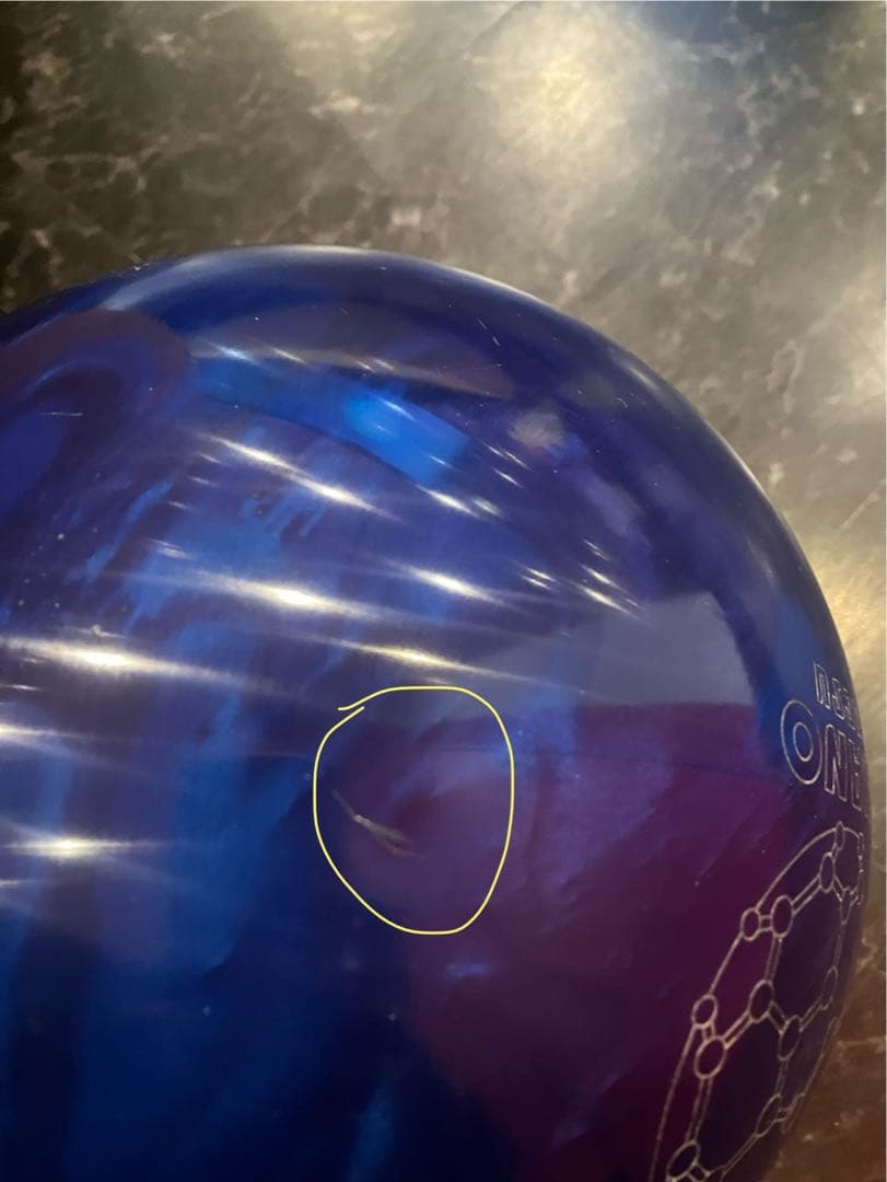 ナノデス　アキュドライブ4 ボウリングボール　15ポンド3オンス