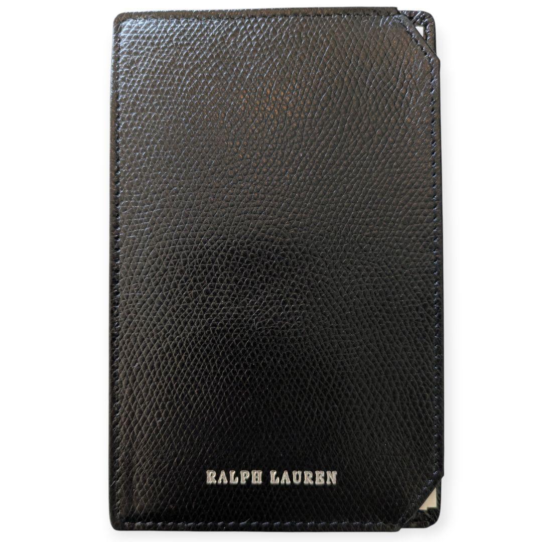【新品】RALPH LAUREN PURPLELABELブラックレザーメモパッド