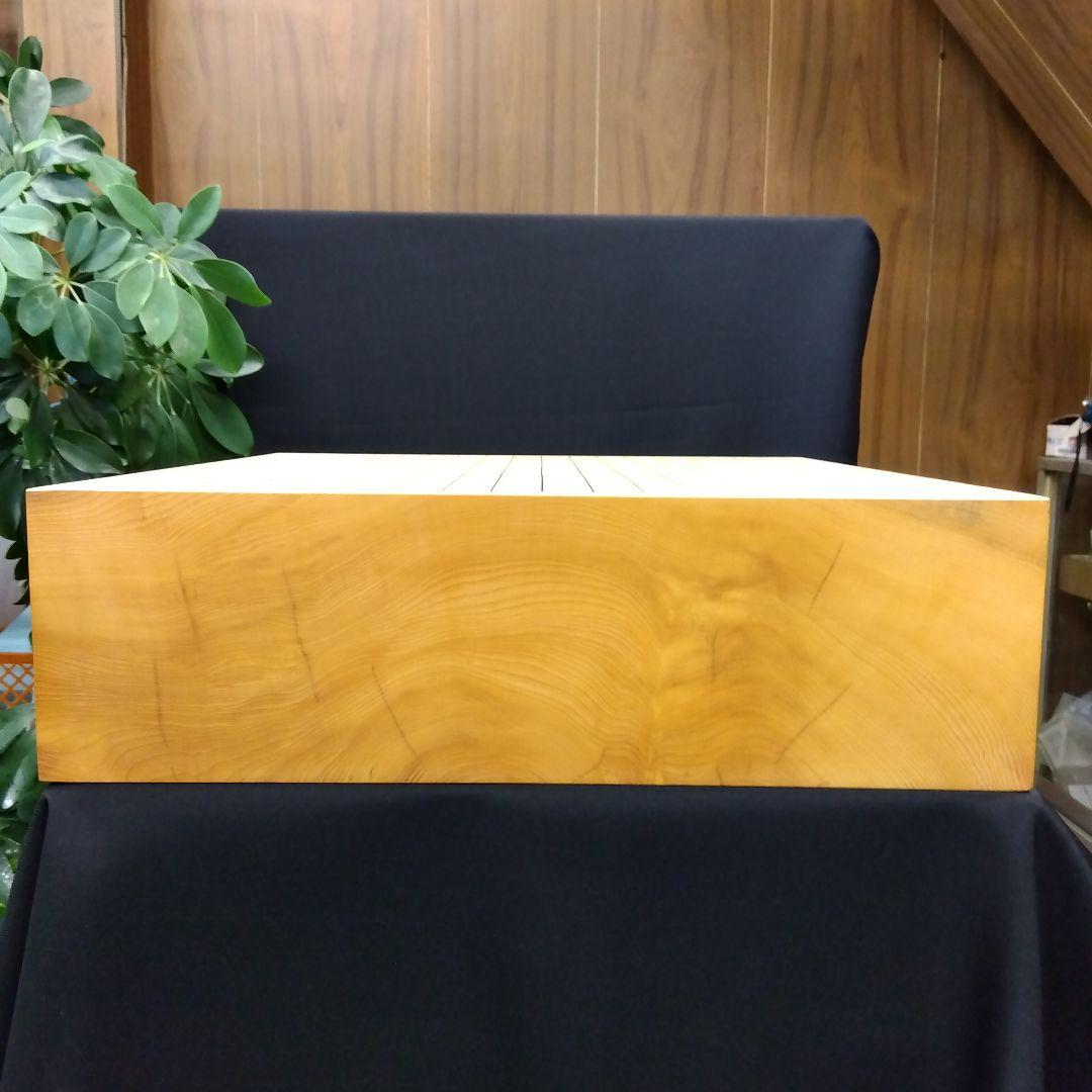 【国産　本榧　4寸碁盤　脚なし　木表】