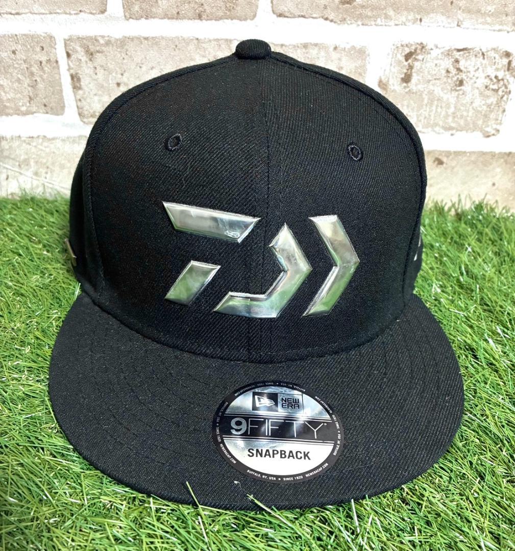 【フォロー割】美品 ダイワ ニューエラ ゴアテックス ロゴキャップ ブラック 黒