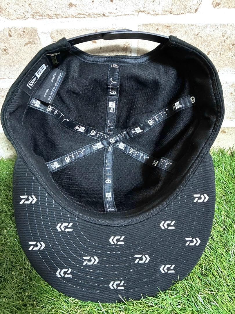 【フォロー割】美品 ダイワ ニューエラ ゴアテックス ロゴキャップ ブラック 黒