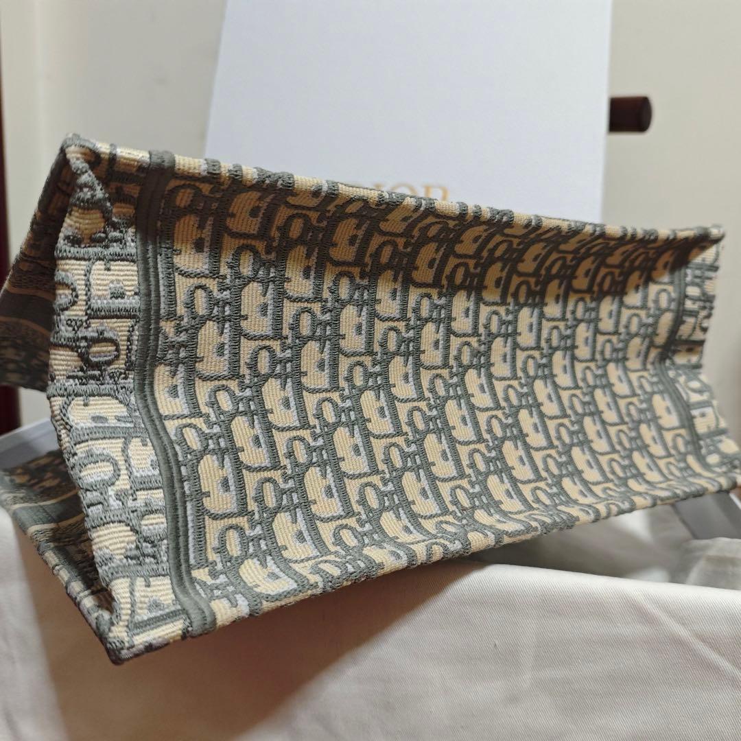 ショルダーバッグ キャンバス ベージュ/グレー 36cm