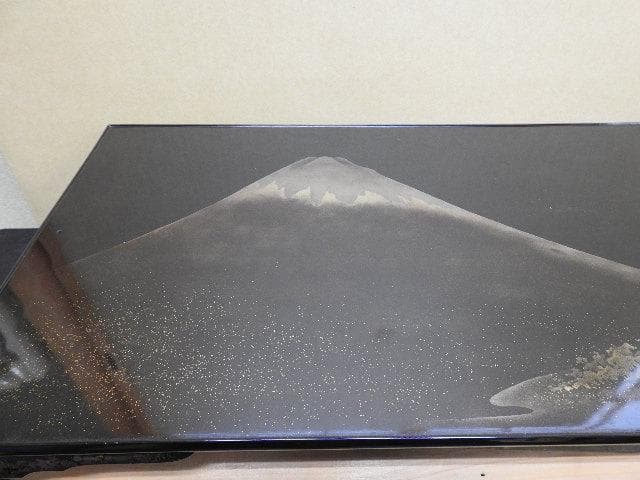 富士山蒔絵平卓　保存箱　MA289