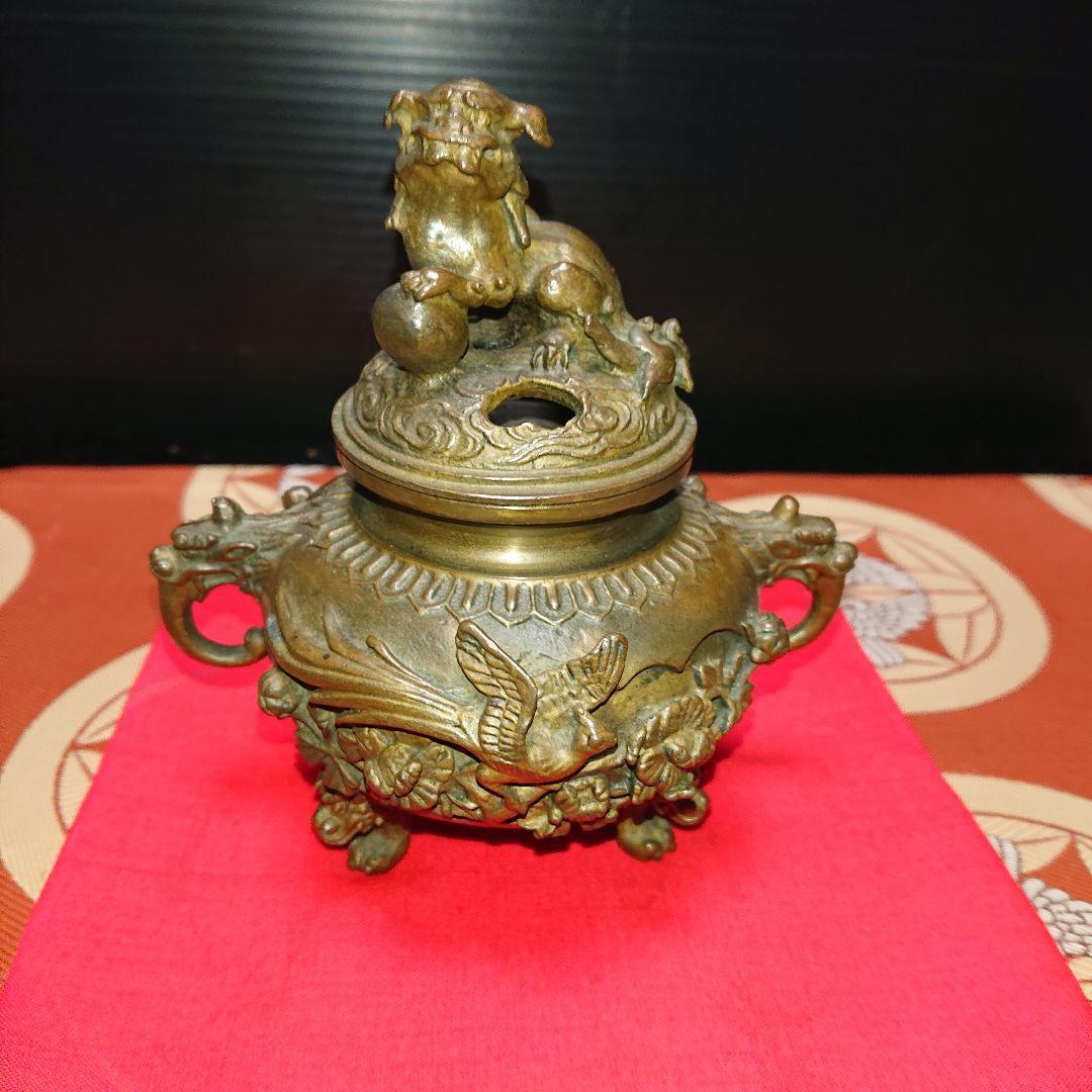 乾隆年製、銅製香炉レトロ