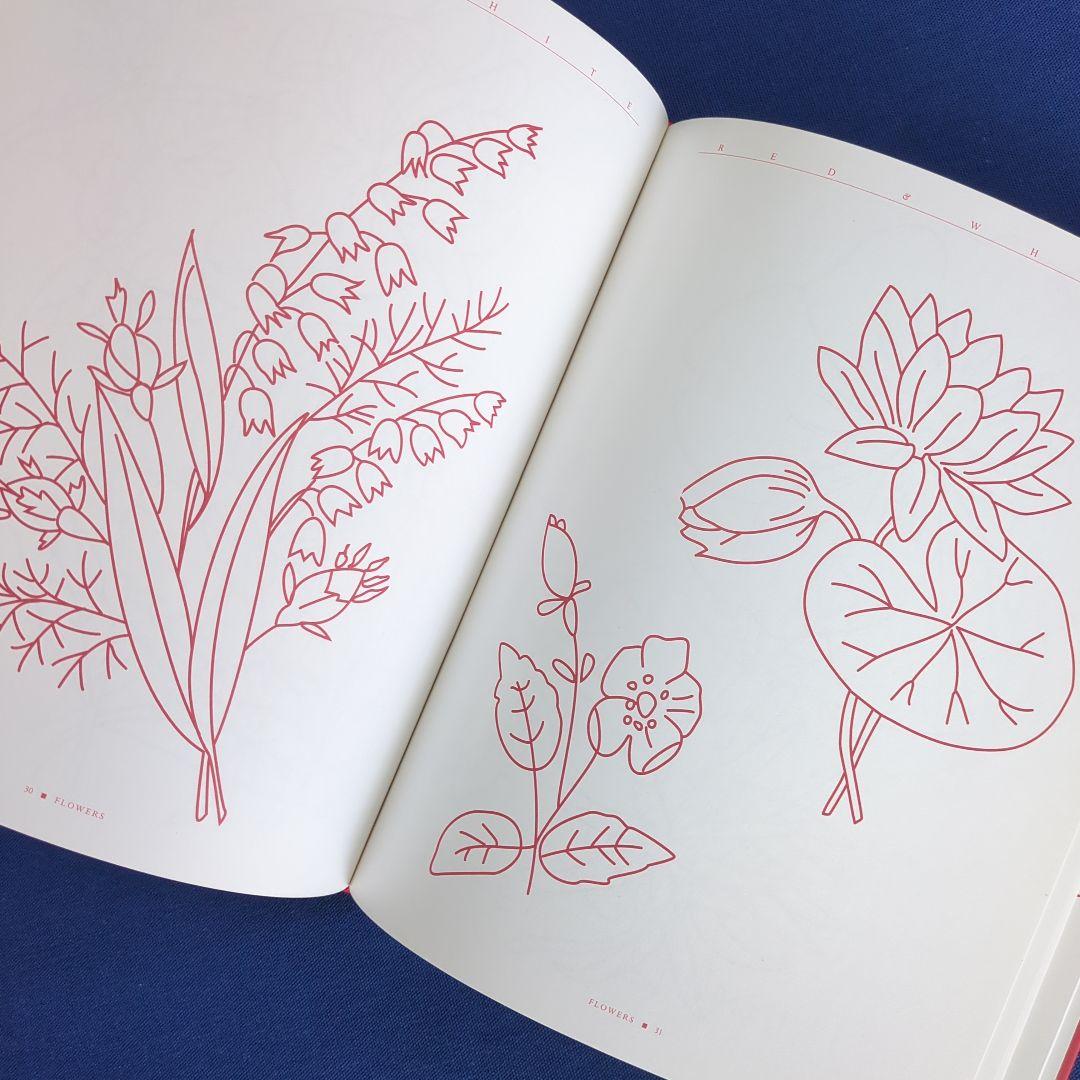 RED & WHITE レッドワークキルト 図案集 解説本 2冊セット