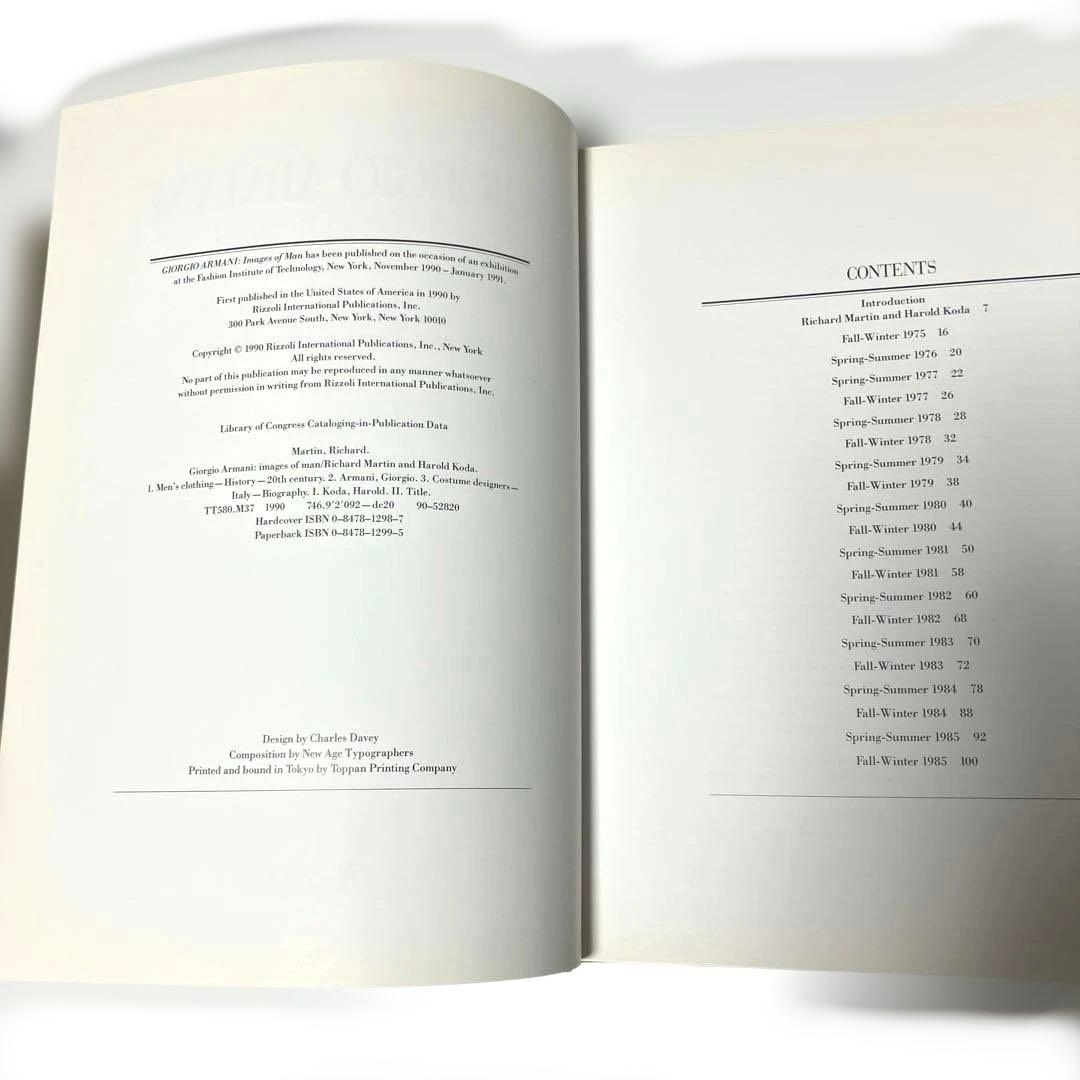 古書: 1990’s GIORGIO ARMANI images of man