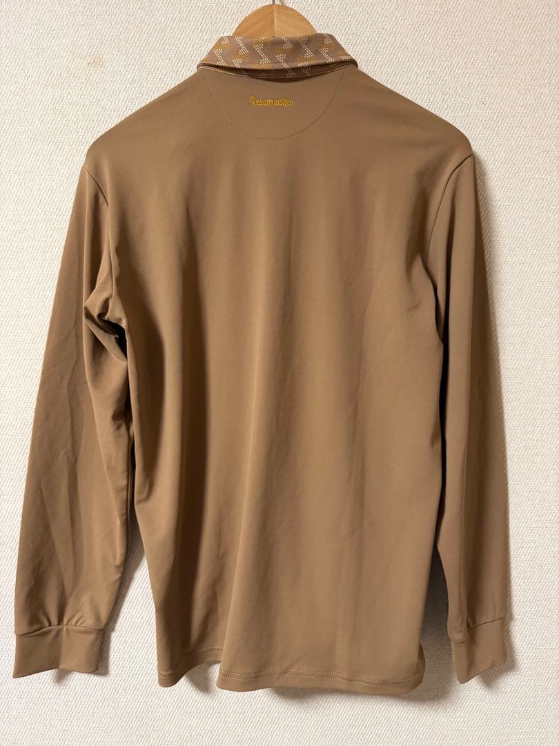 Resurrection 長袖ポロシャツ ブラウン