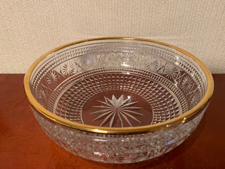 茶道具　義山　平水指　金彩　切子