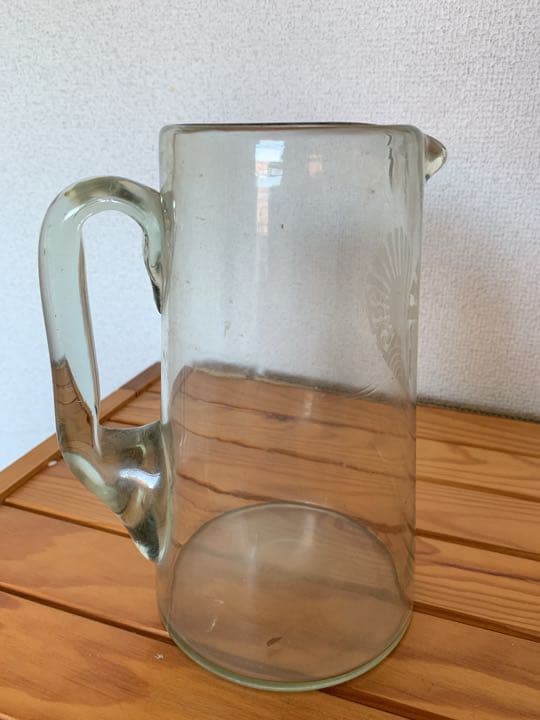 戦前のアサヒビール製ガラスピッチャー、アンティーク・骨董品