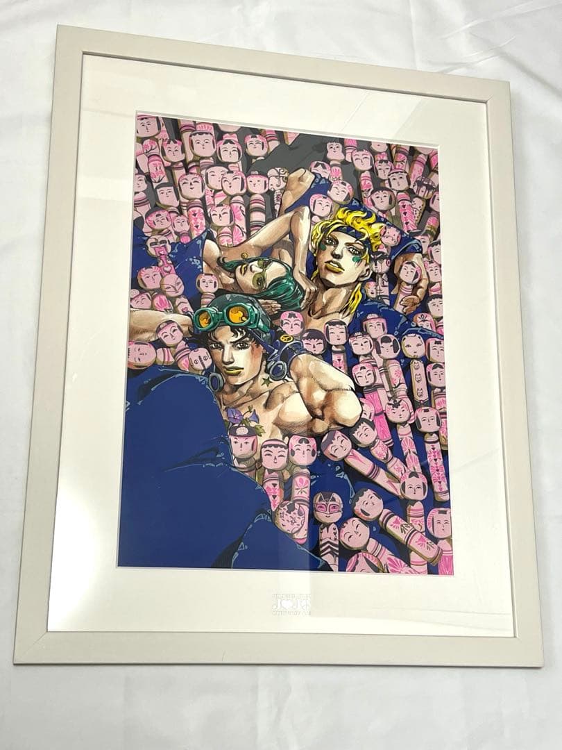 ジョジョ　複製原画　ジョセフ&シーザー＆リサリサ
