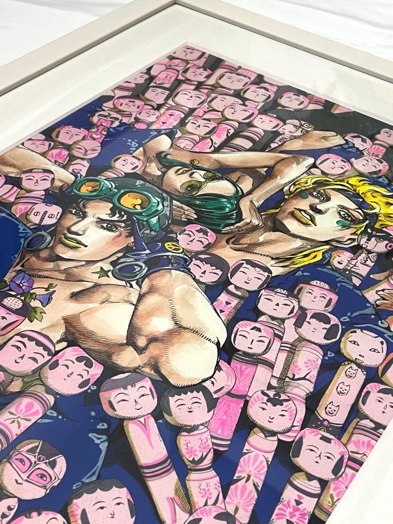 ジョジョ　複製原画　ジョセフ&シーザー＆リサリサ