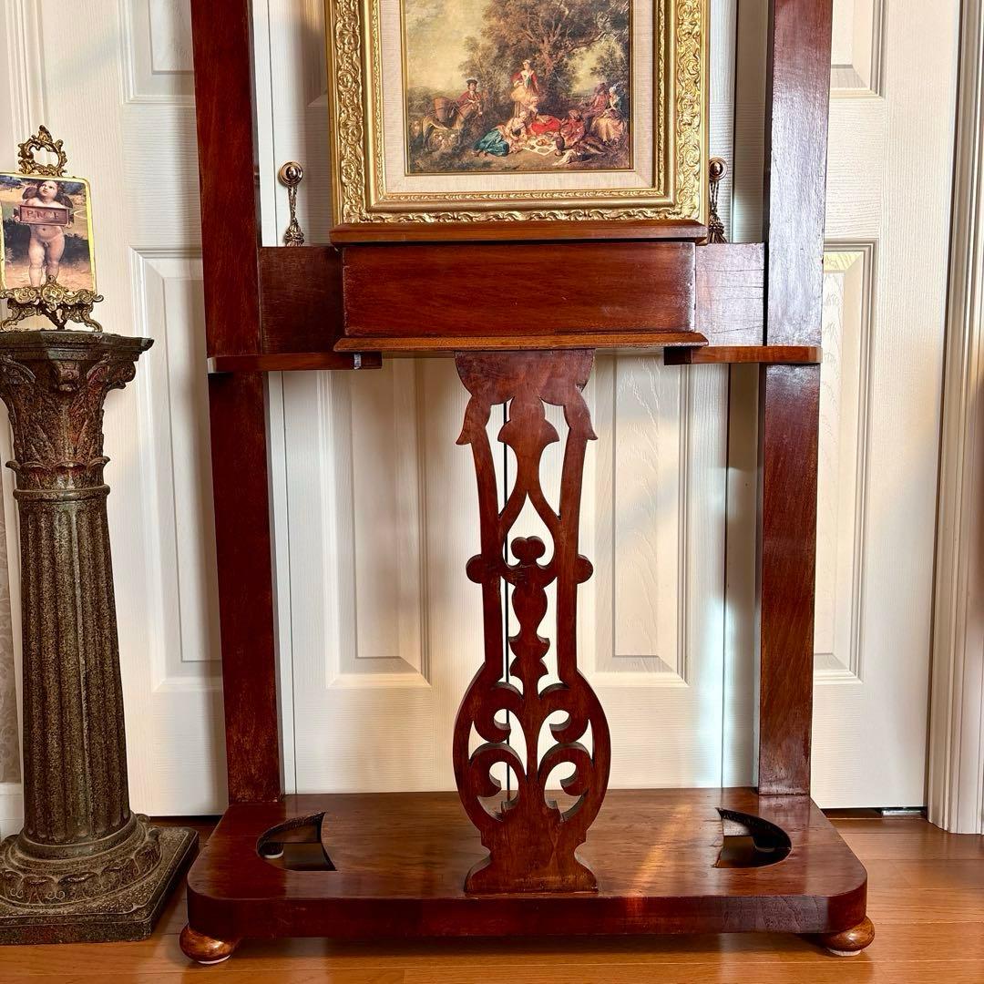 イギリス アンティーク ホールスタンド(西洋絵画はオマケ)