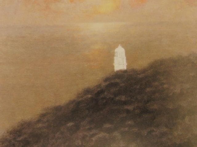 曲子明良、【遙】、希少な額装用画集より、新品額装付、状態良好