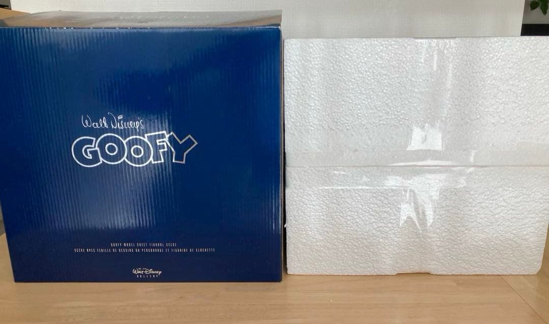 【未使用】グーフィー モデルシートフィギュアシーン限定モデル／陶器製／箱付き