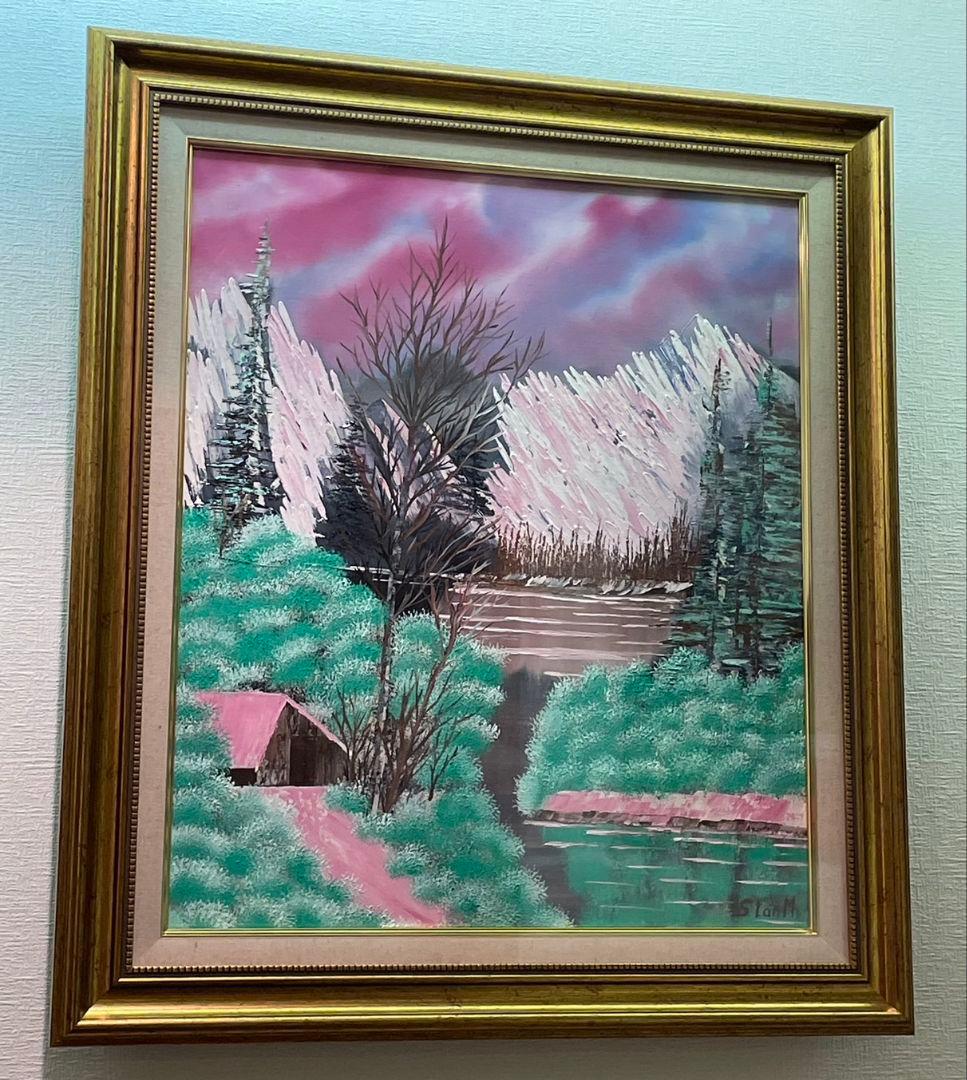 絵画 Winter Mountains