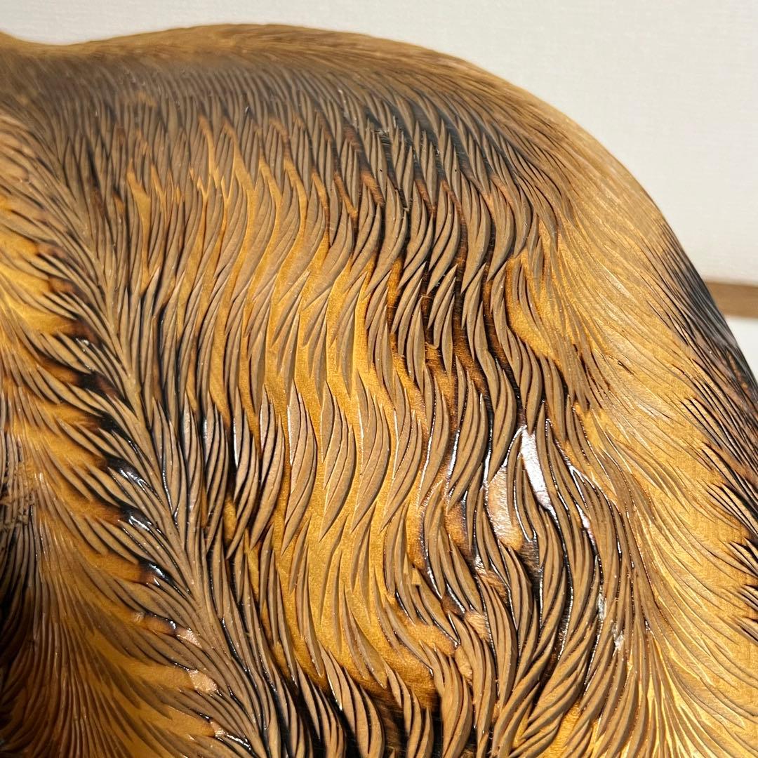 特大　木彫り　熊　置物　昭和　レトロ　インテリア