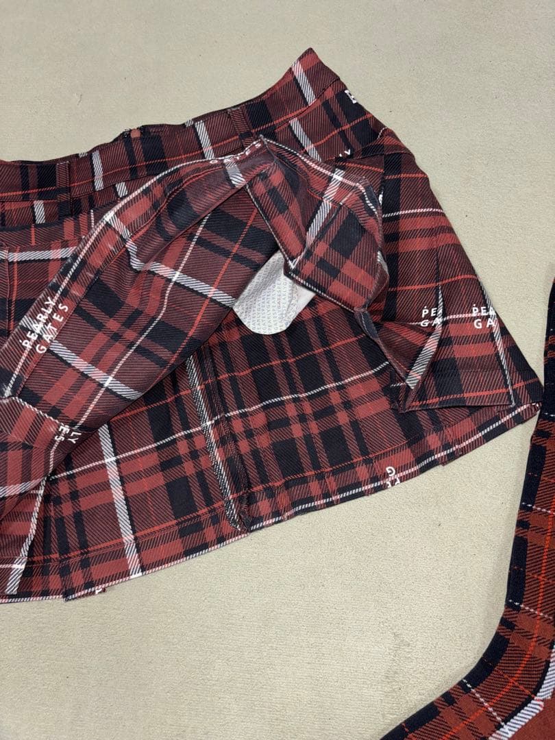 （新品、美品）パーリーゲイツ 、グレンチェック柄シリーズ、2点セット、サイズ1