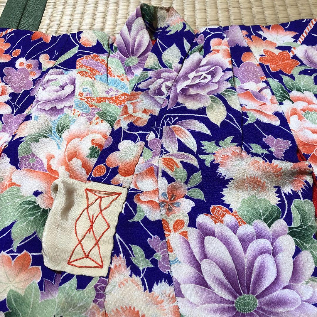 子供着物☆錦紗縮緬☆アンティーク着物☆正絹