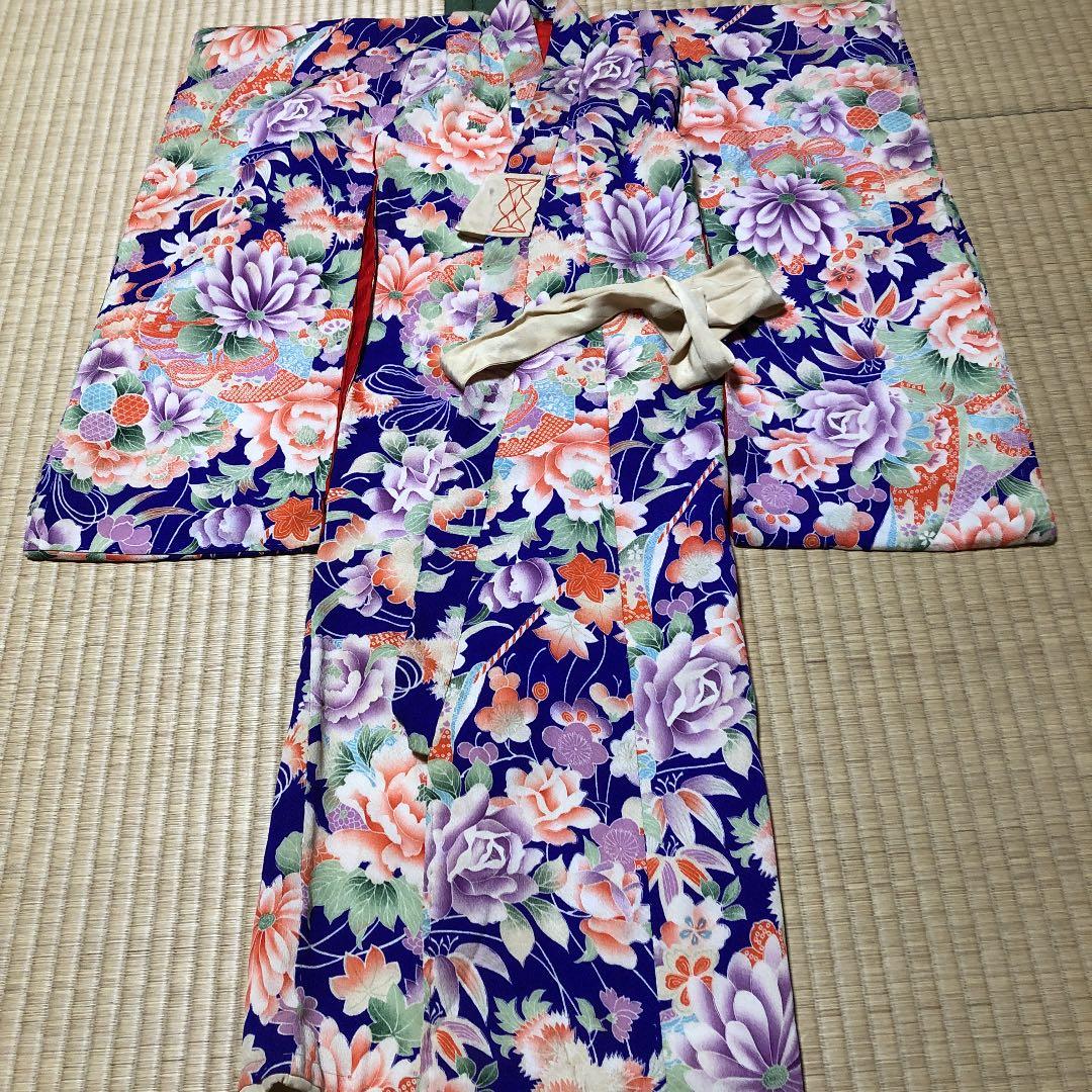 子供着物☆錦紗縮緬☆アンティーク着物☆正絹