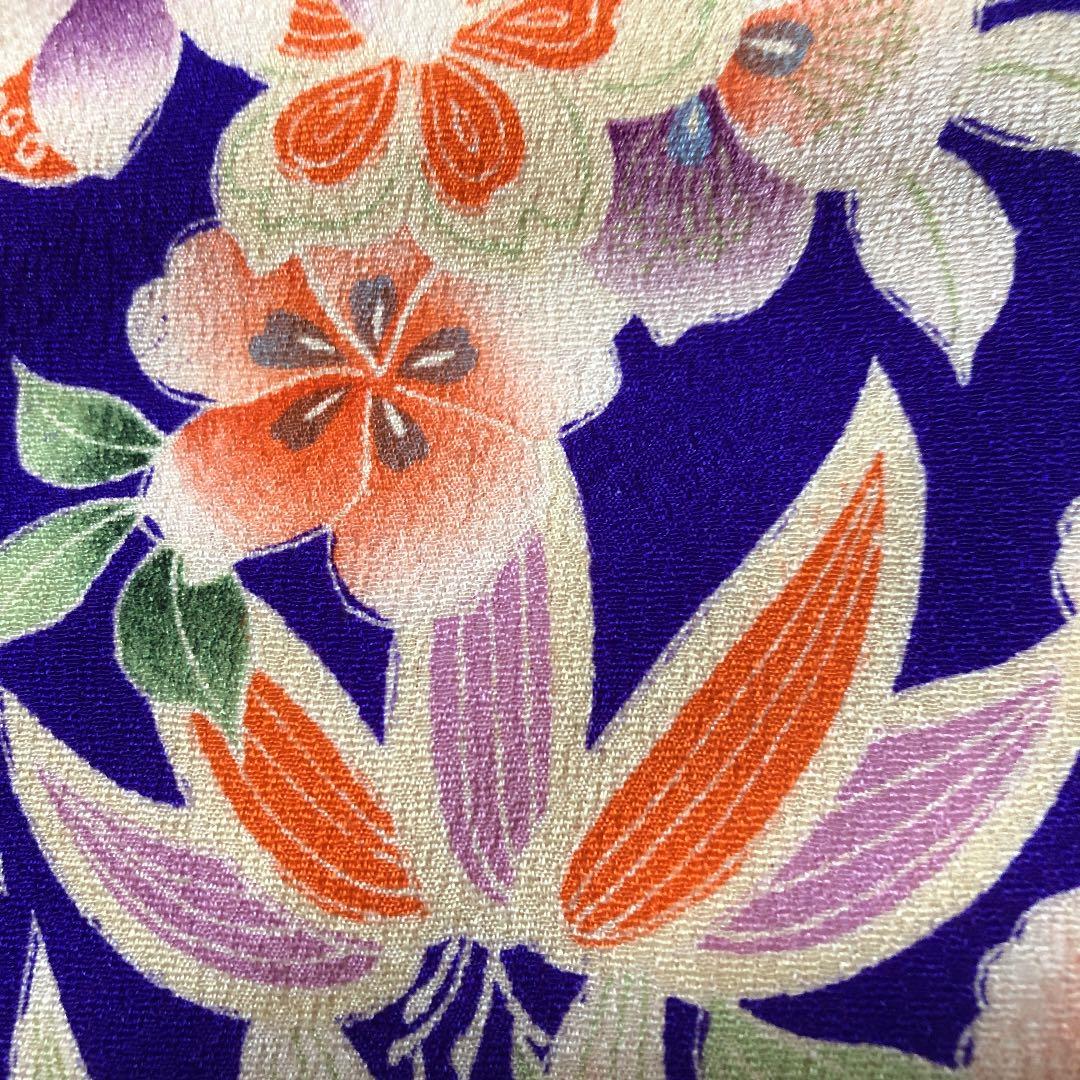 子供着物☆錦紗縮緬☆アンティーク着物☆正絹