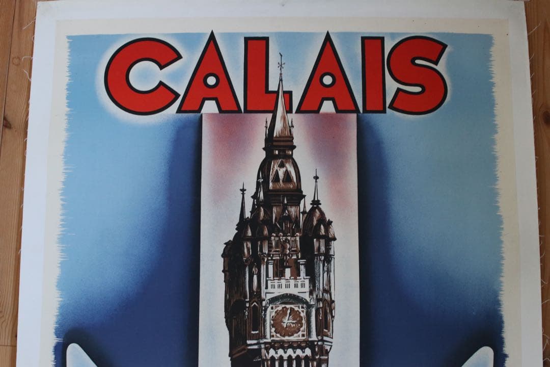 ビンテージ フレンチポスター1939 Calais Son Port