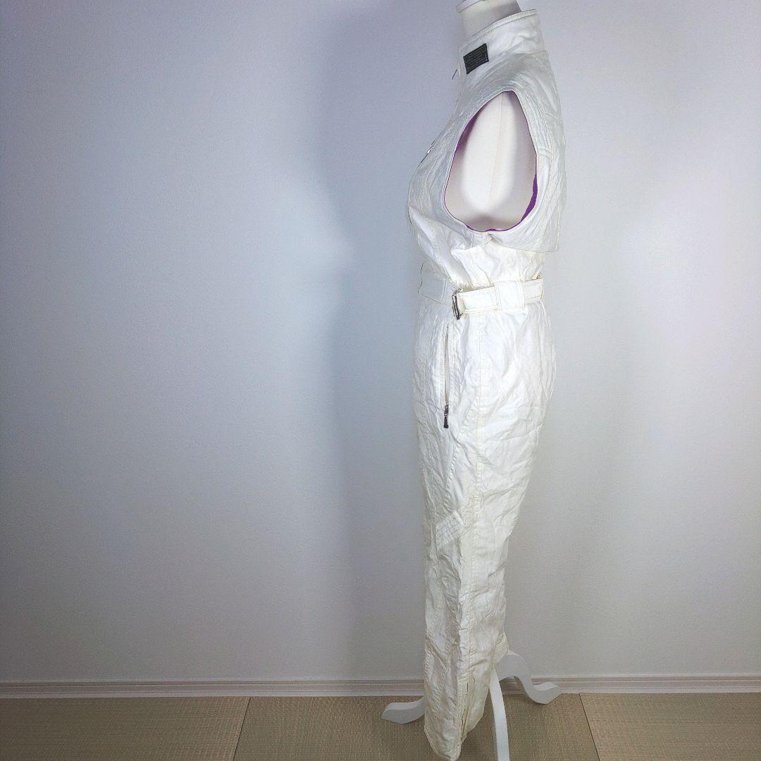 エレッセ　昭和レトロ　レディース　スキーウェア　Lサイズ　上下　ブルー　ホワイト