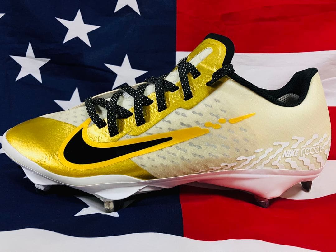 【日本未発売】NIKE ナイキ　野球 スパイク ホワイト　ゴールド 26.5cm