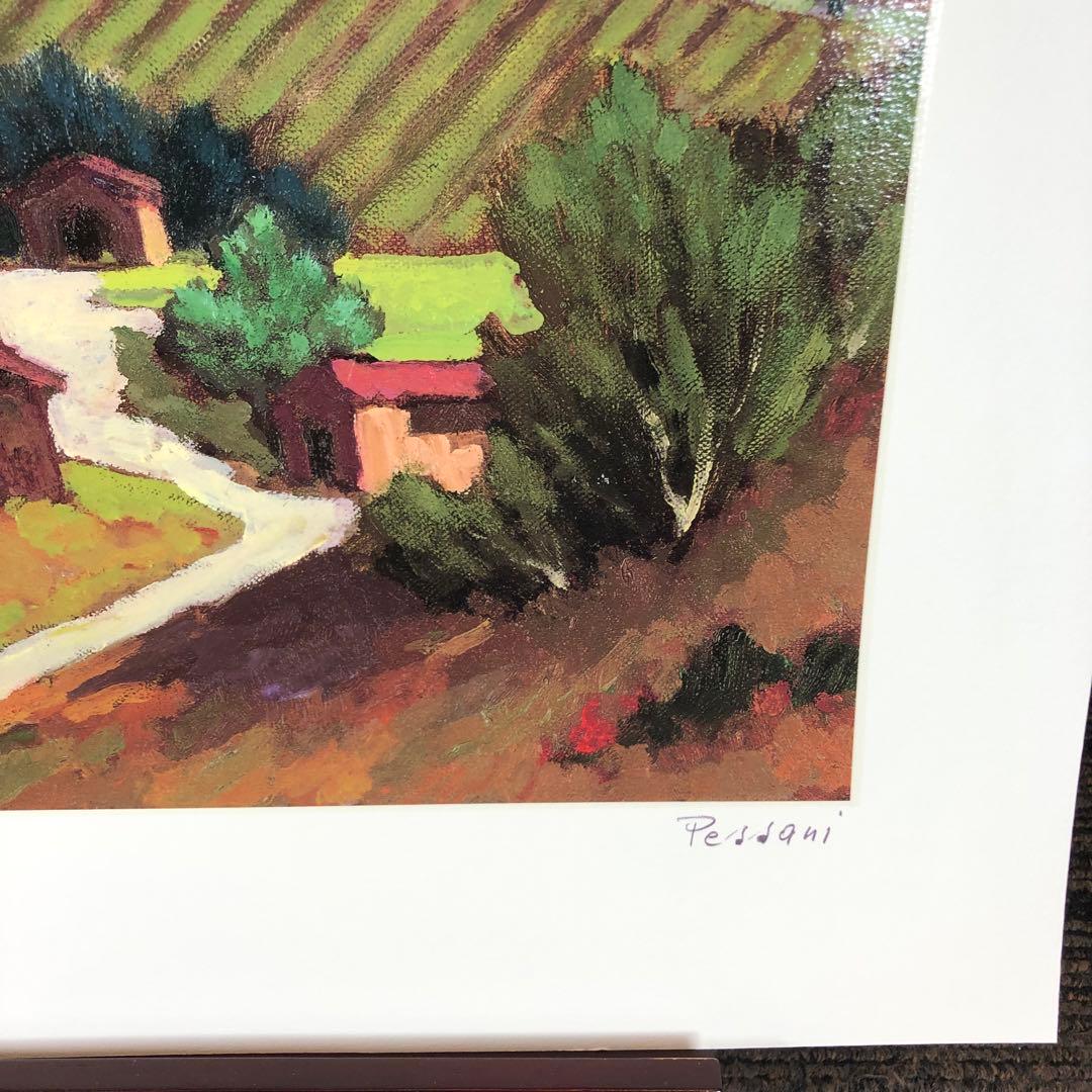 ペッサーニ　「夕暮れの気配」 版画(ジクレー) シート　額縁無し　美品