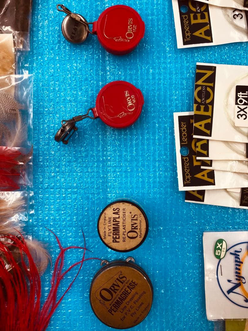 Fly fishing マテリアル 素材 タイイング　針　羽