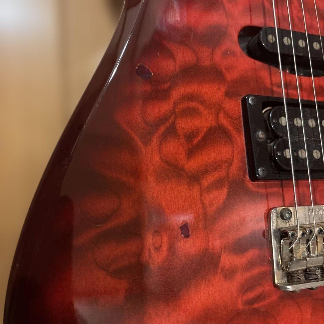 【初心者です】金ロゴ FERNANDES トレモロアーム付・新品弦張替済