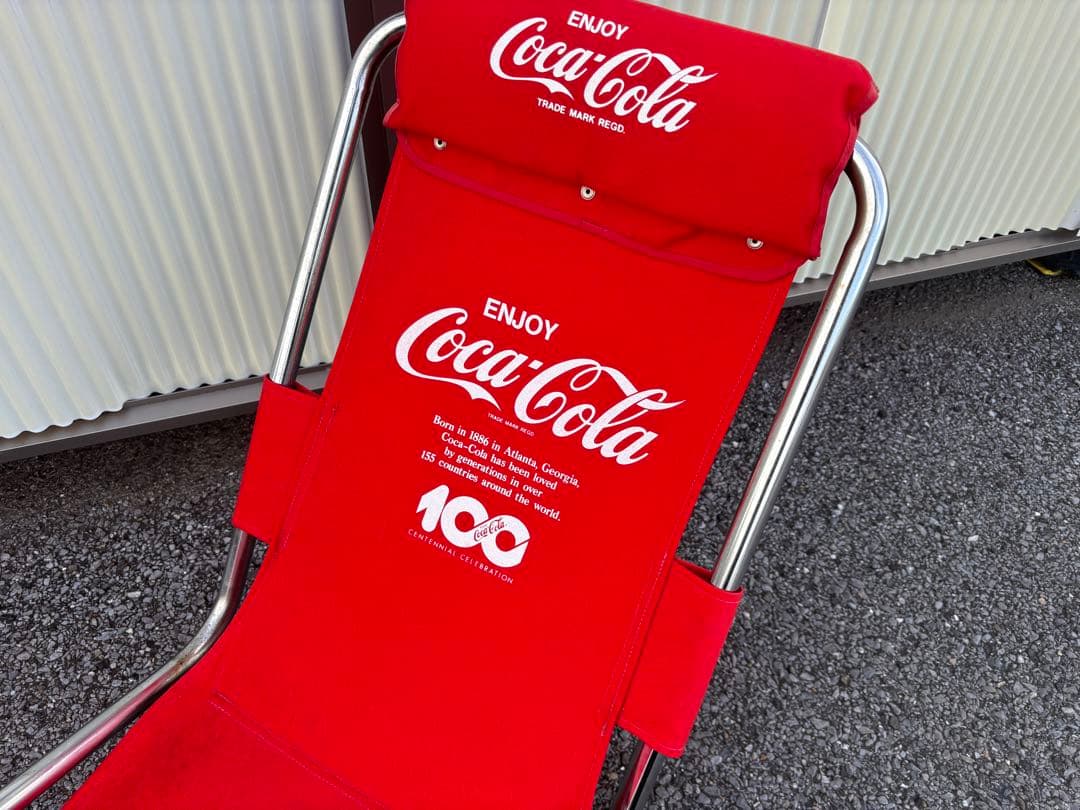 Coca-Cola　コカコーラ　ロッキングアウトドアチェア　100周年記念